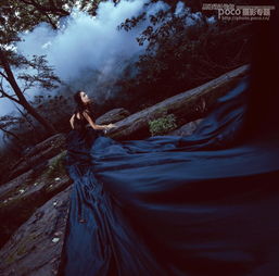  photoshop调出外景人像唯美的蓝色艺术效果