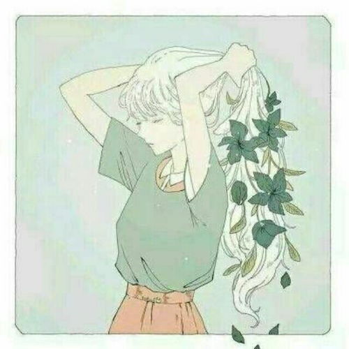 手绘头像小清新情侣头像