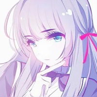  二次元紫色系列少女头像绝美