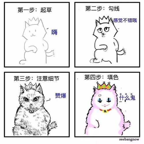  猫狗人死神这个漫画家有点萌