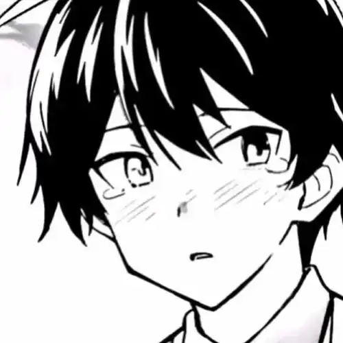  黑白男生动漫头像