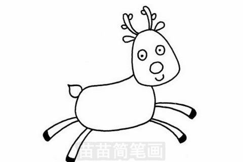  鹿简笔画图片大全教程