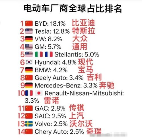  谁才是全球电动车的王者