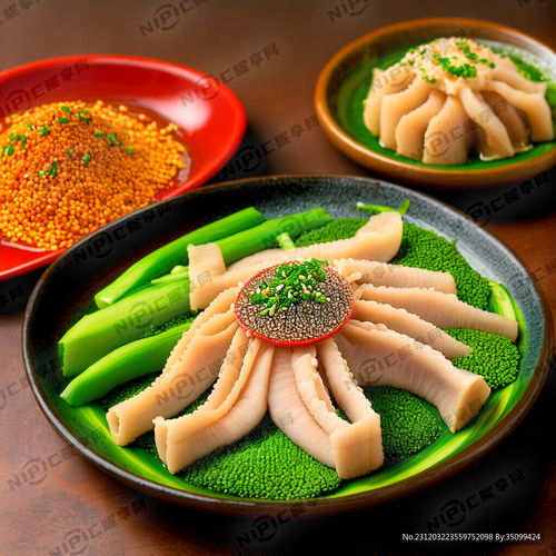  ai创作图大片涮肚色泽鲜艳有食欲毛肚为主搭配绿色生疏食材点缀画面饱满层次分明nipic.com