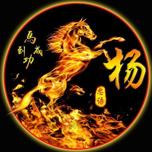  万马奔腾配上百家姓微信头像,气势如虹,朋友圈最靓的崽就是你