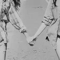  闺蜜头像黑色系列动漫微信头像图片大全