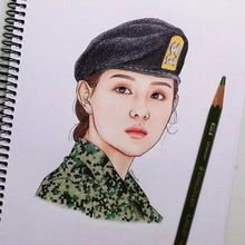  画自己的爱豆大赛火热进行bts金泰亨exo朴灿烈blackpink朴彩英iu等神还原画像大集合