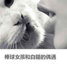  彤彤morrislmoko棒球女孩和白猫的偶遇