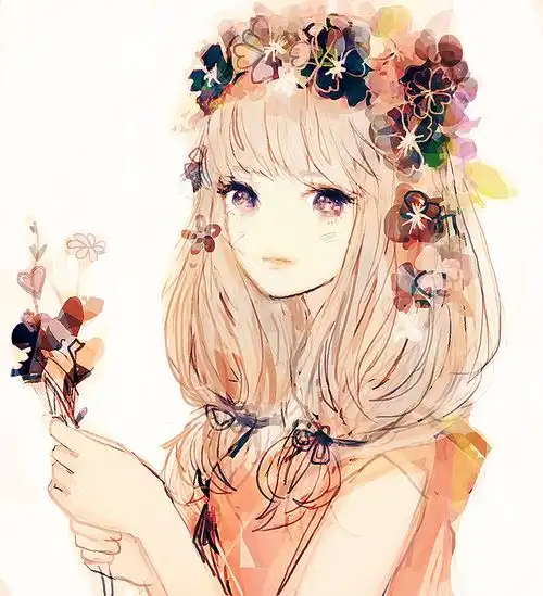  动漫古风头像收集红色粉色系