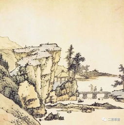  弘仁山水画作