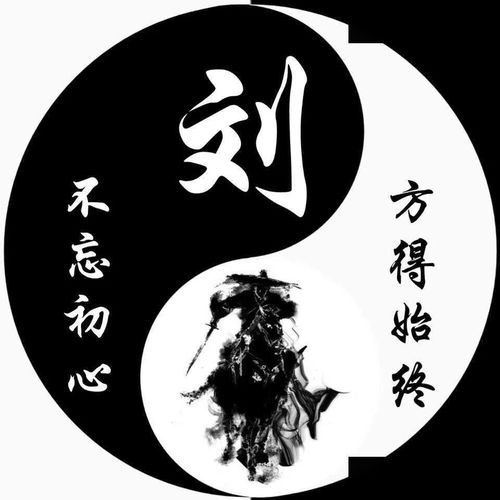  姓氏头像姓氏太极八卦风格微信头像