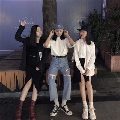  欧美姐妹三人头像搞怪qq群头像还是好朋友比爱人长久