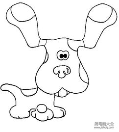  动物简笔画简笔画小狗