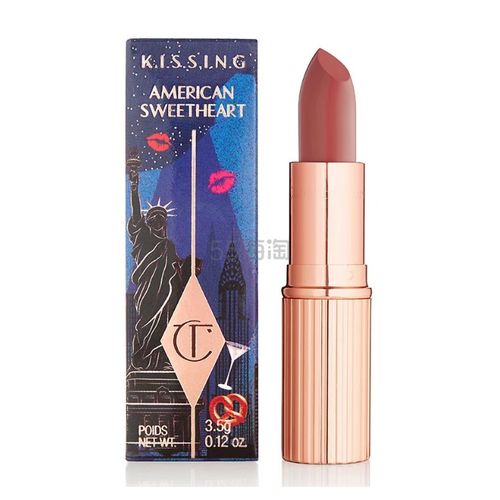  charlottetilburyct限量版光泽滋润唇膏色号americansweetheart美国甜心