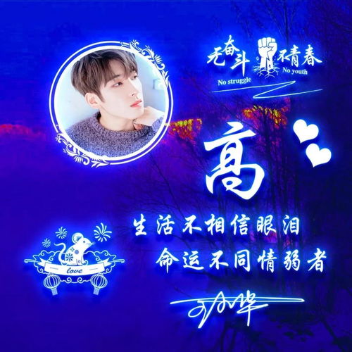  高端商务大气个性签名头像,微信姓氏头像,精心设计等你来带走