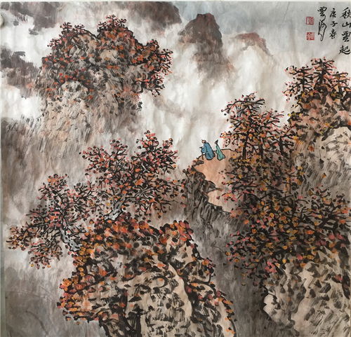  松瀑云生智慧深藏略评葛云池山水画艺术