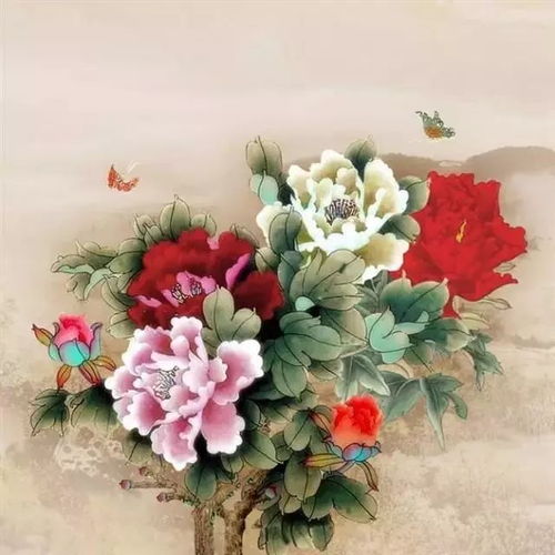  花开富贵送吉祥国画牡丹