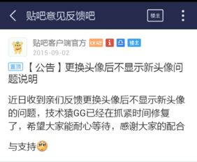  百度贴吧怎么更换头像,显示更换成功了还是原来的头像,等一会还是那样,退出了也没有,从新试了n遍也不