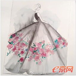  仙气十足意大利时尚插画师创作高级定制礼服手绘