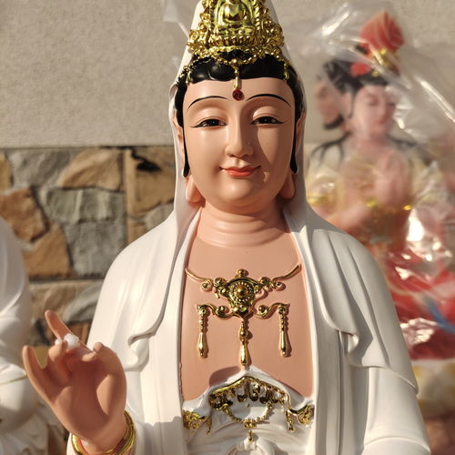  汉白玉材质如来佛祖佛像药师佛雕塑白衣观音菩萨神像塑像