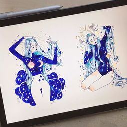 文艺小清新头像插画影展