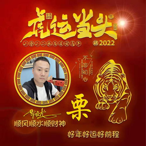  2022虎年微信头像,3d个性励志姓氏签名头像,好年好运好前程