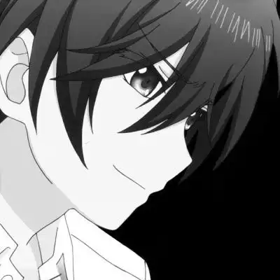  男生头像动漫冷酷帅气黑白誓言最终变成逝言