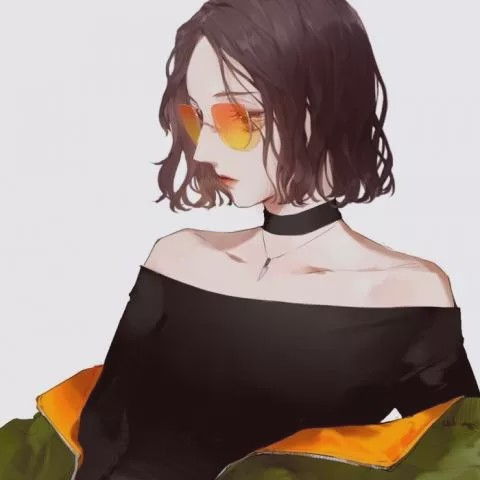  女生动漫头像那女孩对我说
