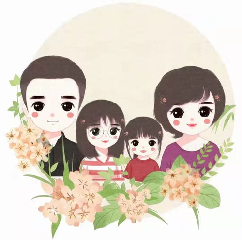 母子卡通头像微信两个女