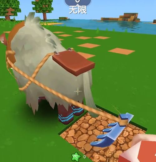  迷你世界萌新进阶冒险大神,红杉木块捡到手软,野牛也能犁地