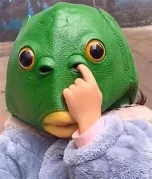  绿头鱼入侵人类表情包