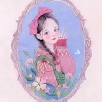  2021超仙清纯好看的女生水彩头像