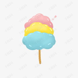  手绘卡通彩色棒棒糖棉花糖素材图片免费下载高清psd千库网图片编号8927405