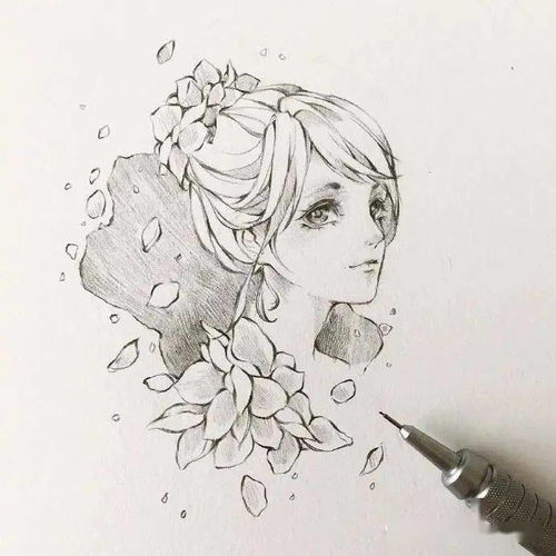  好画好学还好美的手绘,自带仙气的少女线稿掌握它对于你的线条帮助很大
