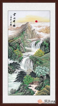  玄关挂什么合适清雅山水画装饰意境佳