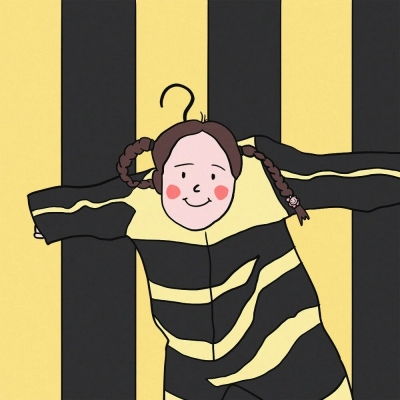 文艺小清新头像插画伤心