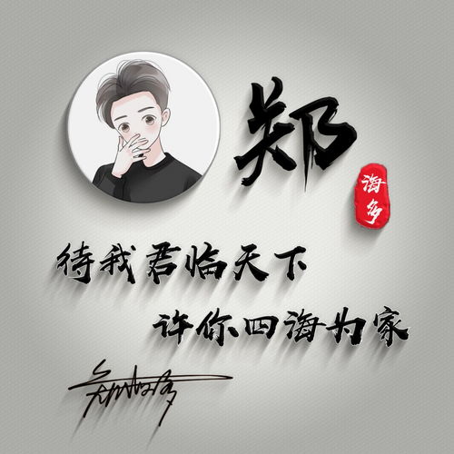  2020新款励志微信头像,粉丝福利,28张姓氏签名头像,喜欢来领取