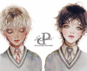  插画分享暗黑与甜美并存