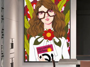  小清新文艺女孩手绘水彩插画创意玄关装饰画图片设计素材高清模板下载67.73mb抽象装饰画大全