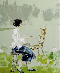  国画神韵刘文进油画作品欣赏