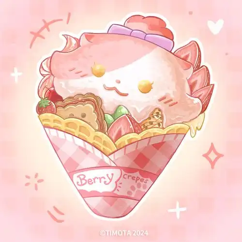 莓莓头像猫猫可丽饼 莓莓头像猫猫可丽饼