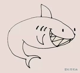  鲨鱼简笔画