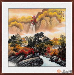  适合家中挂的画,名家手绘山水画值得考虑