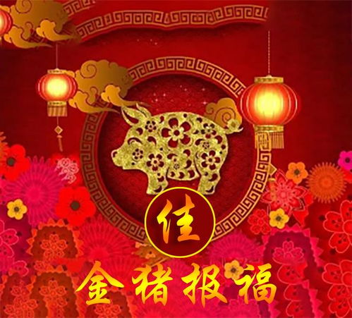  2019金猪报福猪年姓氏头像