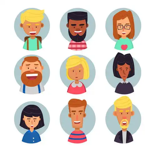 彩色笑脸图片头像