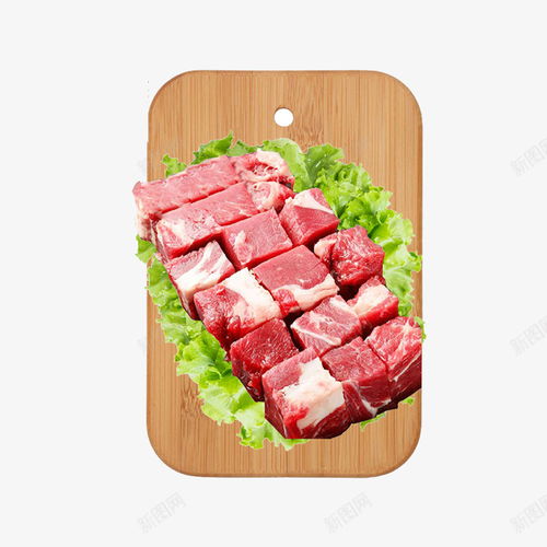  案板上的羊肉块页面网页平面电商创意素材案板素材