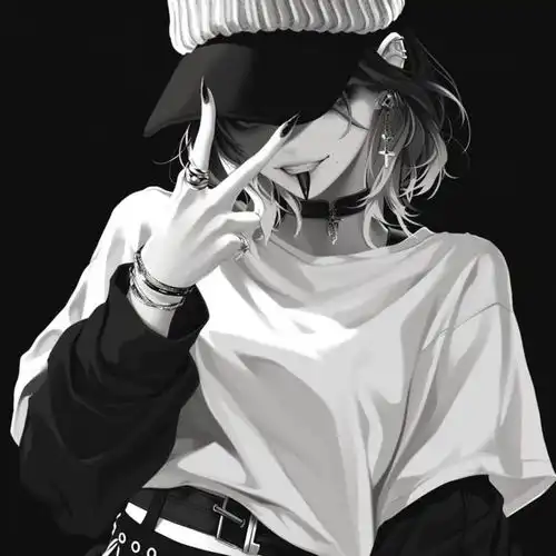 黑色系女生头像分享 黑色系女生头像分享