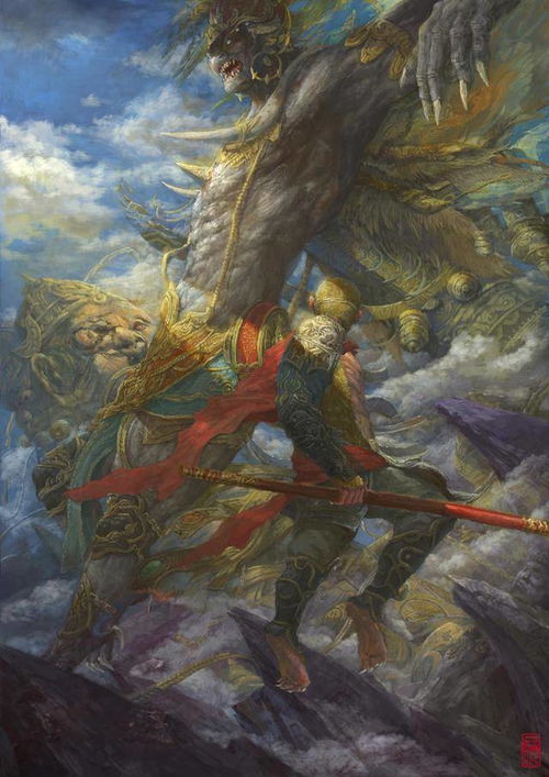  大气磅礴,暗黑魔幻,徐子晖西游齐天系列插画全套,值得收藏