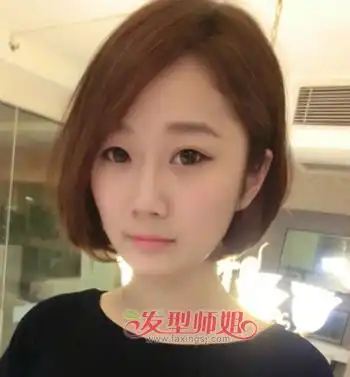  适合胖圆脸的短发适合胖女孩的短发图片