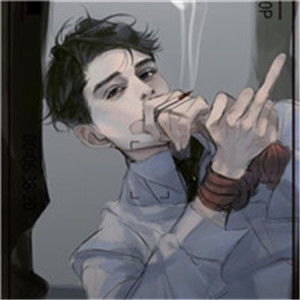  动漫抽烟男生头像,抽支烟让我好好冷静一下